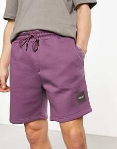 Фиолетовые спортивные шорты с логотипом Marshall Artist