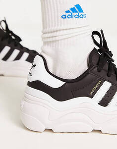 Черные массивные кроссовки adidas Originals Superstar Millencon