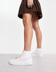 Белые кроссовки с украшениями Nike Blazer Mid &apos;77