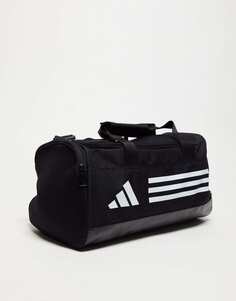 Черная маленькая спортивная сумка с логотипом adidas Training 3 Bar
