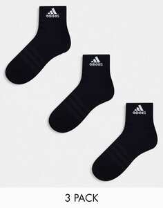 Комплект из трех черных носков adidas Sportswear