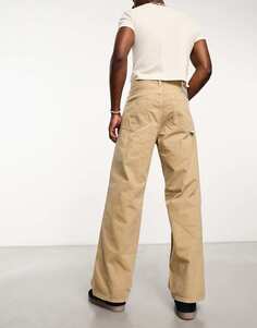 Бежевые мешковатые джинсы Calvin Klein Jeans — эксклюзивно для ASOS