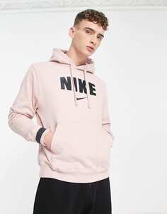 Розовая оксфордская худи из флиса Nike Retro