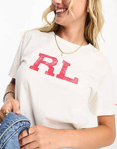 Белоснежная футболка с логотипом Polo Ralph Lauren