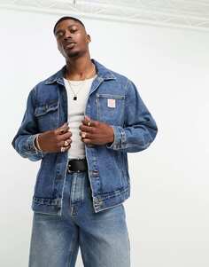 Голубая джинсовая куртка дальнобойщика Levi&apos;s Workwear Sunrise Levis