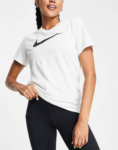 Белая футболка Nike Training Swoosh Dri-FIT