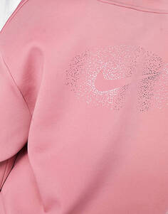 Розовая худи с блестящим графическим рисунком Nike Training One Dri-FIT