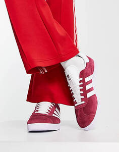 Темно-бордовые кроссовки adidas Originals Gazelle