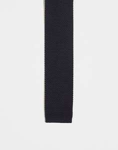 Черный вязаный галстук French Connection