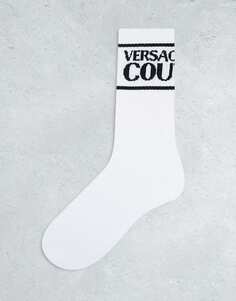 Белые спортивные носки Versace Jeans Couture