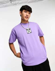 Фиолетовая футболка тяжеловеса Obey Icon