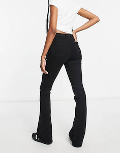 Черные расклешенные джинсы Topshop Tall Jamie