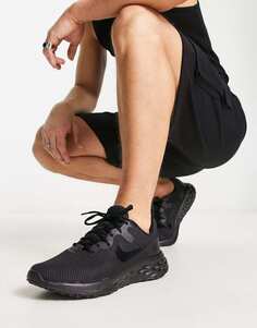 Черные кроссовки Nike Running Revolution 6
