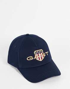 Темно-синяя кепка GANT с большим логотипом