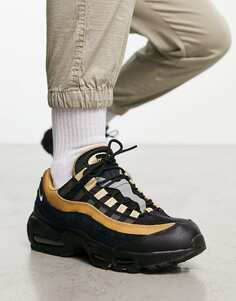 Черно-коричневые кроссовки Nike Air Max 95