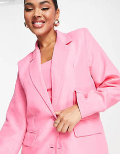 Розовый пиджак оверсайз Missyempire