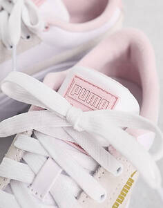 Бело-розовые кроссовки Puma Mayze Stack