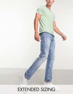 Винтажные узкие джинсы ASOS DESIGN средней потертости