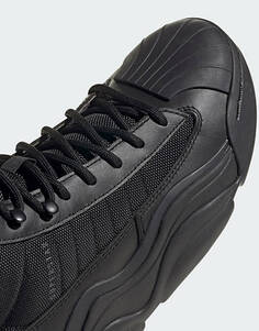 Черные ботинки adidas Originals Superstar Millencon