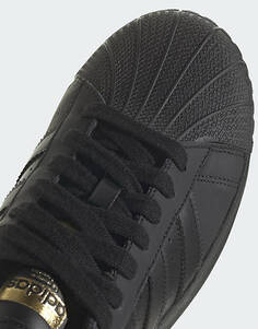 Черные кроссовки adidas Originals Superstar XLG