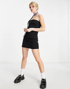 Черное мини-платье в стиле 90-х Reclaimed Vintage