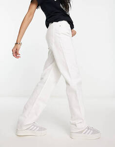 Белые прямые джинсы Pull&amp;Bear