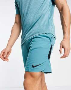 Бирюзовые репсовые шорты Nike Training Pro Flex