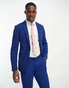 Супероблегающий пиджак New Look цвета индиго — Suit Flow 18