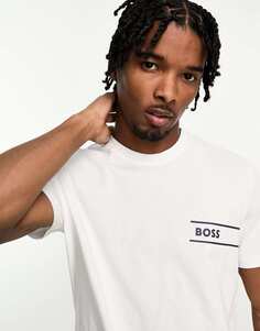 Белая футболка с логотипом Boss Bodywear