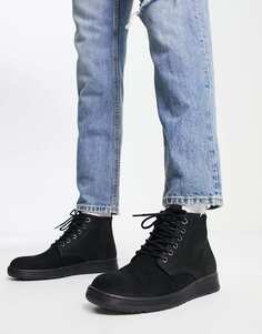 Черные замшевые ботинки на шнуровке Jack &amp; Jones