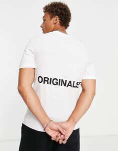 Белая футболка с логотипом на спине Jack &amp; Jones Originals