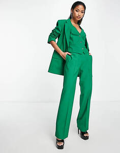 Зеленый узкий пиджак для мальчика ASOS DESIGN Mix &amp; Match
