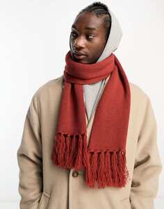Вязаный шарф Bolongaro Trevor красного цвета