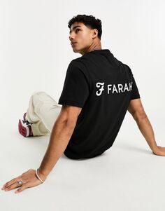 Черная футболка Farah Trafford