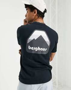 Черная футболка с принтом на спине Berghaus Graded Peak