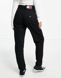Черные джинсы с ультравысокой талией Tommy Jeans