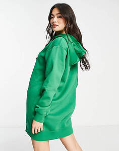 Зеленое платье мини с капюшоном Threadbare Floyd
