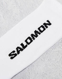 Набор из трех повседневных белых носков унисекс Salomon