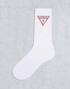 Белые носки с логотипом GUESS Originals