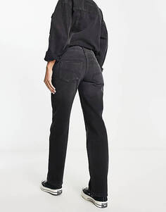 Черные прямые джинсы COLLUSION x005