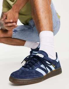 Темно-синие кроссовки на резиновой подошве adidas Originals Handball Spezial