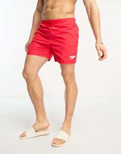 Красные шорты для плавания 16 дюймов Speedo Essentials