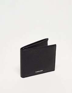 Черный минималистичный кошелек Calvin Klein