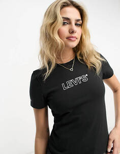 Черная футболка с рисунком Levi&apos;s Rickie Levis
