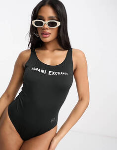 Черный купальник Armani Exchange