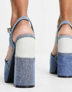 Джинсовые сандалии на платформе Jeffrey Campbell Girl Friend