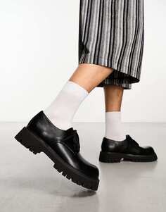 Черные массивные туфли на шнуровке KOI Pinemoon