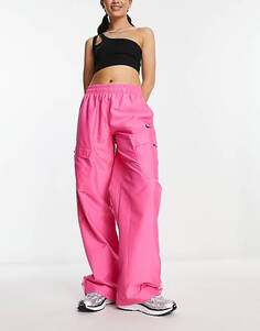 Розовые тканые брюки карго Nike Life Trend
