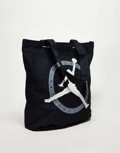 Черная сумка-тоут с графическим принтом Jordan Nike