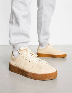 Бежевые кроссовки из крепа adidas Originals с резиновой подошвой Stan Smith